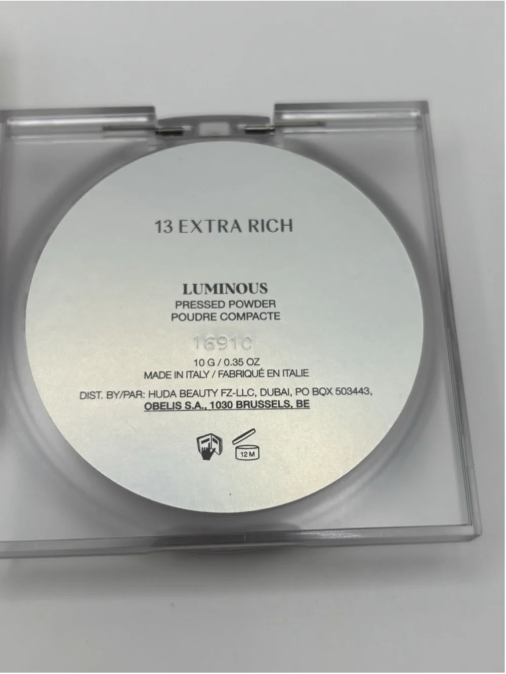 Huda Beauty GloWish Luminous Pressed Powder 13 Extra Rich 10g New